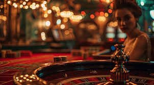 Multi-camera live baccarat studio showing dealer, shoe, and betting area